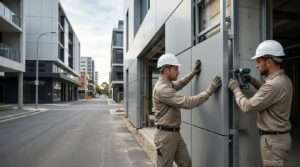 Commercial aluminium facade renovation and restoration work