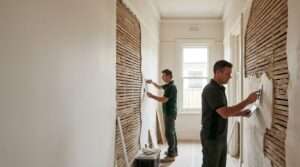 Restoration of cracked lath and plaster ceiling in Melbourne home