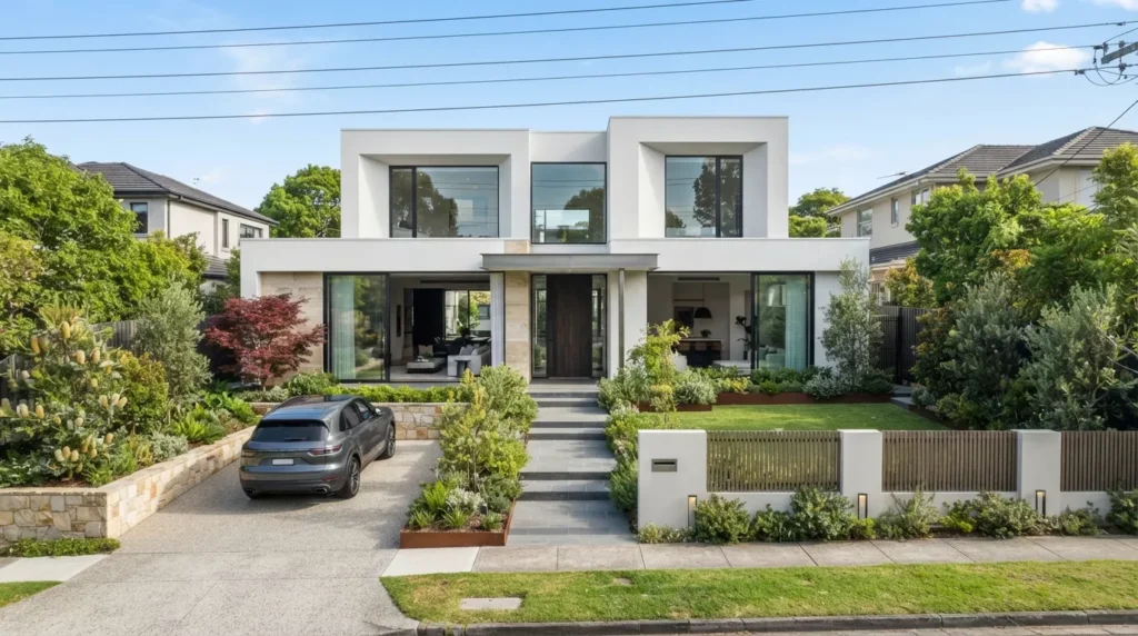 Premium EPS foam cladding installed on a modern Melbourne home.