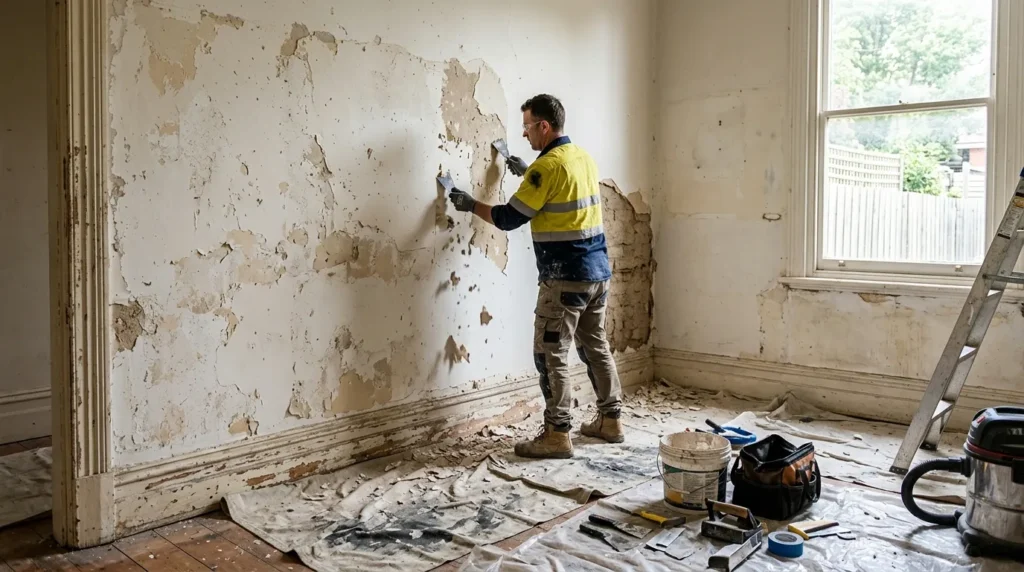 wall preparation for plastering Melbourne